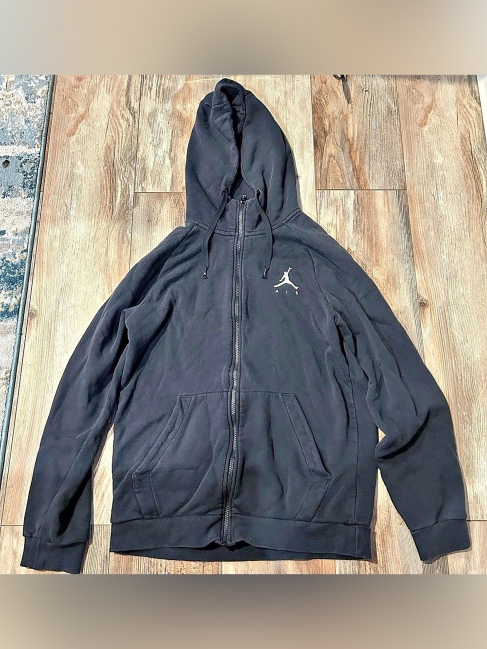 Jordan Men's Black Full-Zip Hoodie